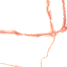 Night-time road noise heatmap for PO5 4FG