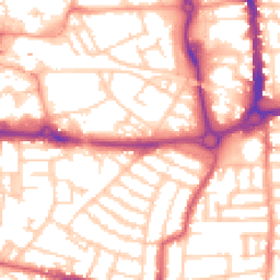 Daytime road noise heatmap for PO5 4FH