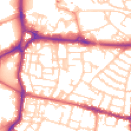 Daytime road noise heatmap for PO5 4HZ