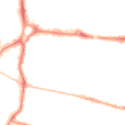 Night-time road noise heatmap for PO5 4JF