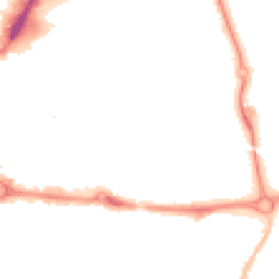 Night-time road noise heatmap for PO5 4LE