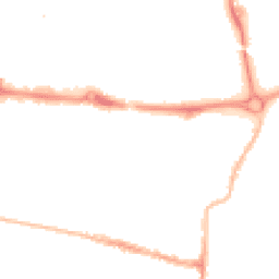 Night-time road noise heatmap for PO5 4PG