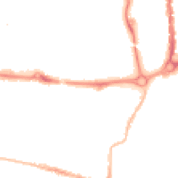 Night-time road noise heatmap for PO5 4QJ
