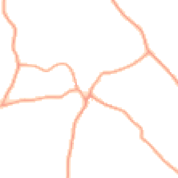 Daytime road noise heatmap for PO8 0AG
