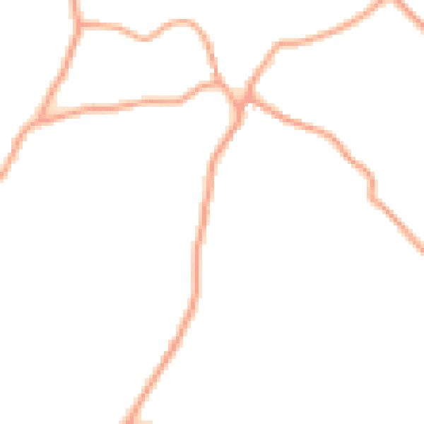 Daytime road noise heatmap for PO8 0AH