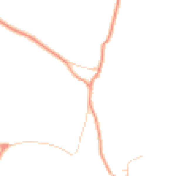 Daytime road noise heatmap for PO8 0AU