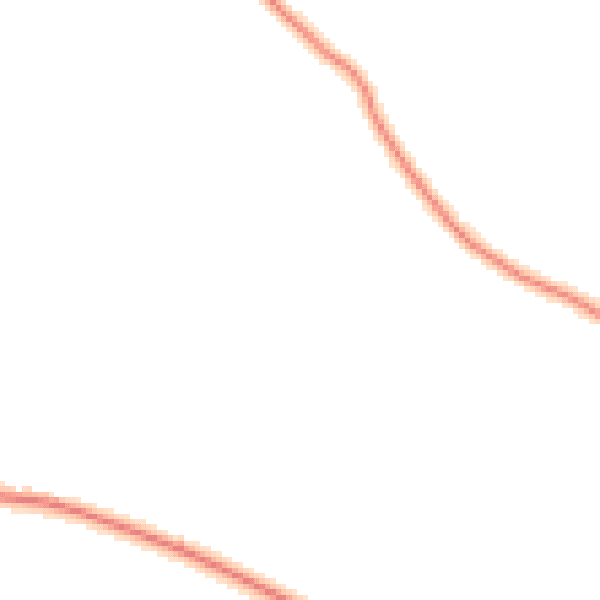 Daytime road noise heatmap for PO8 0AW