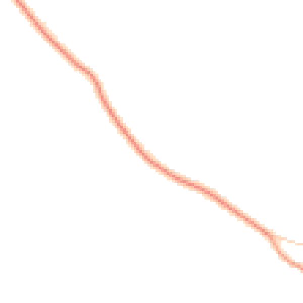 Daytime road noise heatmap for PO8 0AZ