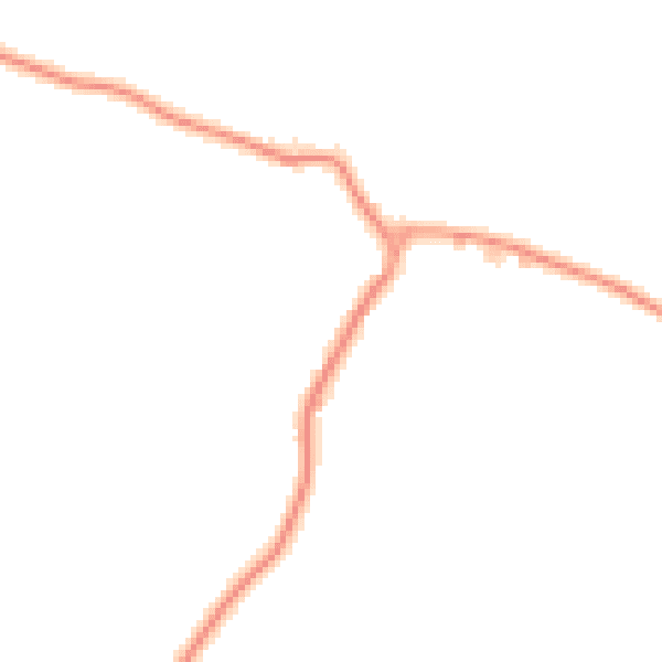 Daytime road noise heatmap for PO8 0BG