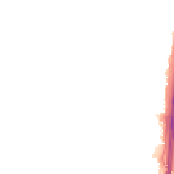 Night-time road noise heatmap for PO8 0DD