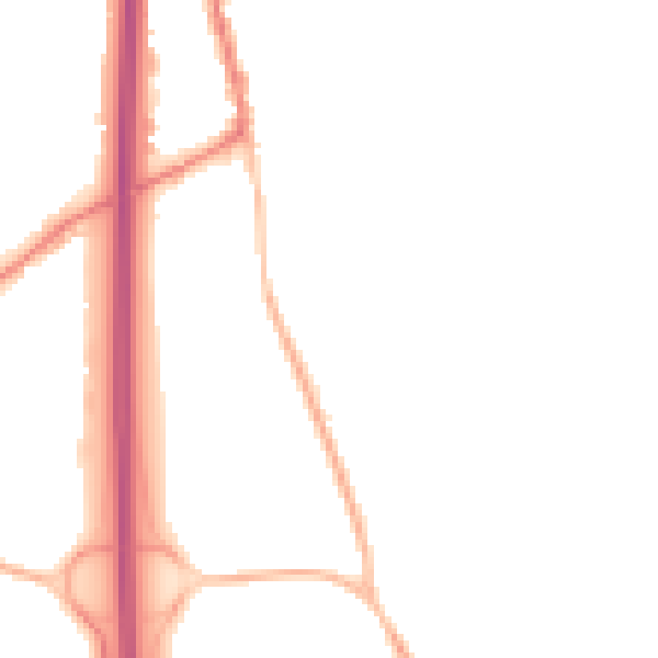 Night-time road noise heatmap for PO8 0DF
