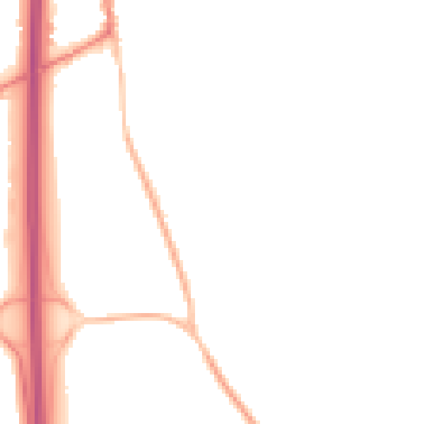Night-time road noise heatmap for PO8 0DL
