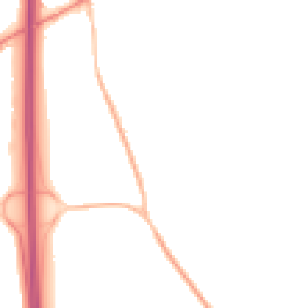 Night-time road noise heatmap for PO8 0DN