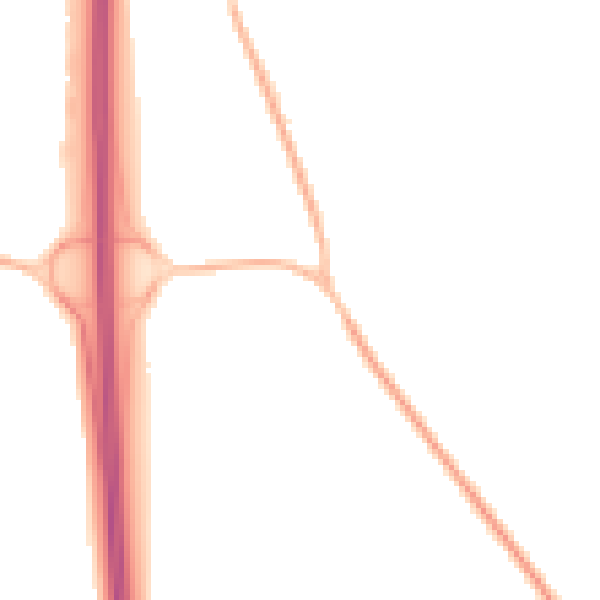 Night-time road noise heatmap for PO8 0DR