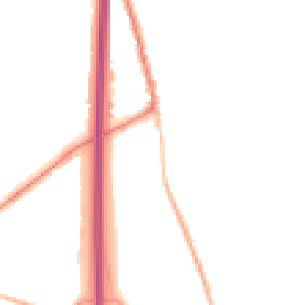 Night-time road noise heatmap for PO8 0DT