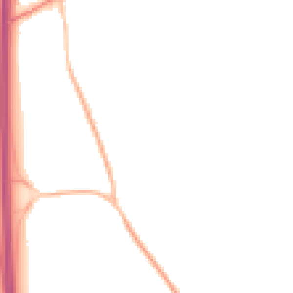 Night-time road noise heatmap for PO8 0DW