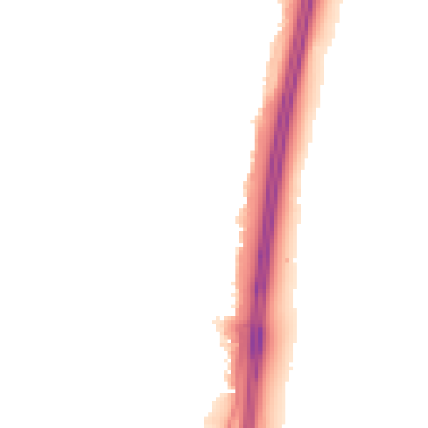 Night-time road noise heatmap for PO8 0EN