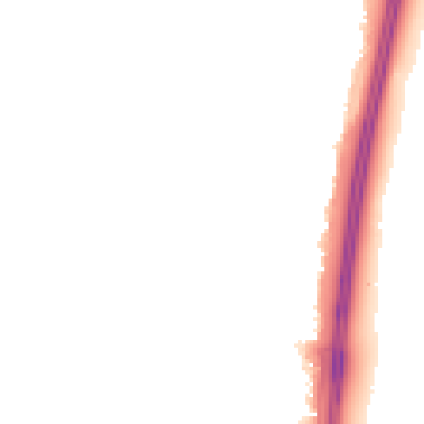 Night-time road noise heatmap for PO8 0ES
