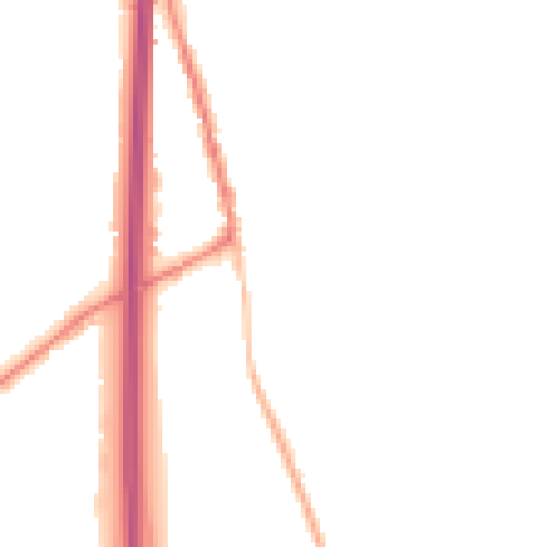 Night-time road noise heatmap for PO8 0FF