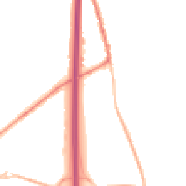 Night-time road noise heatmap for PO8 0FW