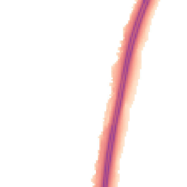 Night-time road noise heatmap for PO8 0JD