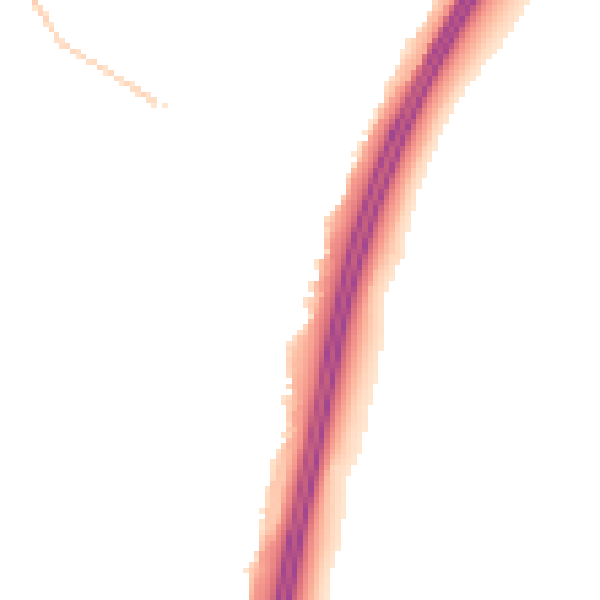 Night-time road noise heatmap for PO8 0JE