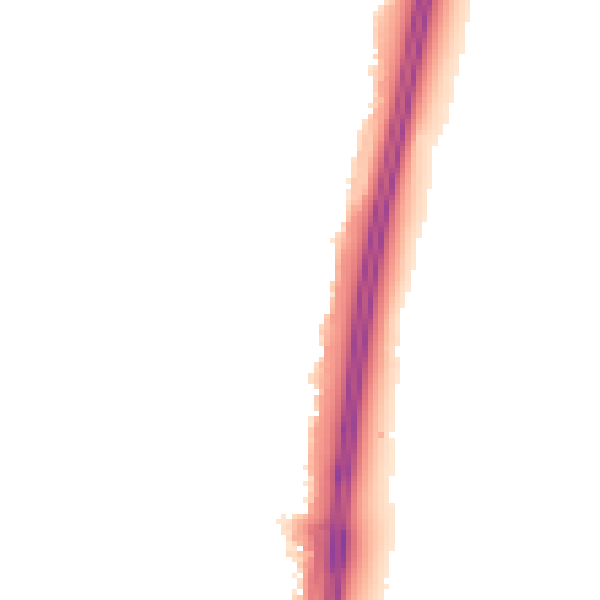 Night-time road noise heatmap for PO8 0JH
