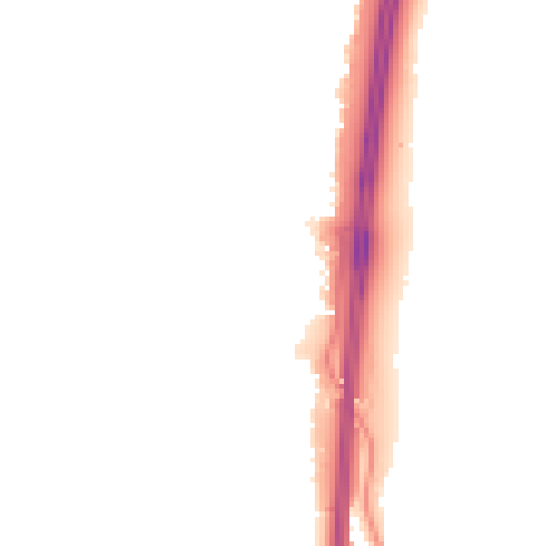Night-time road noise heatmap for PO8 0JQ