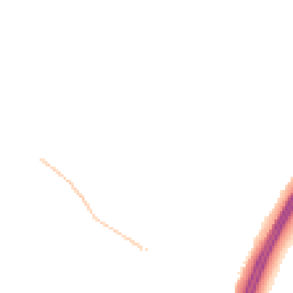 Night-time road noise heatmap for PO8 0NQ