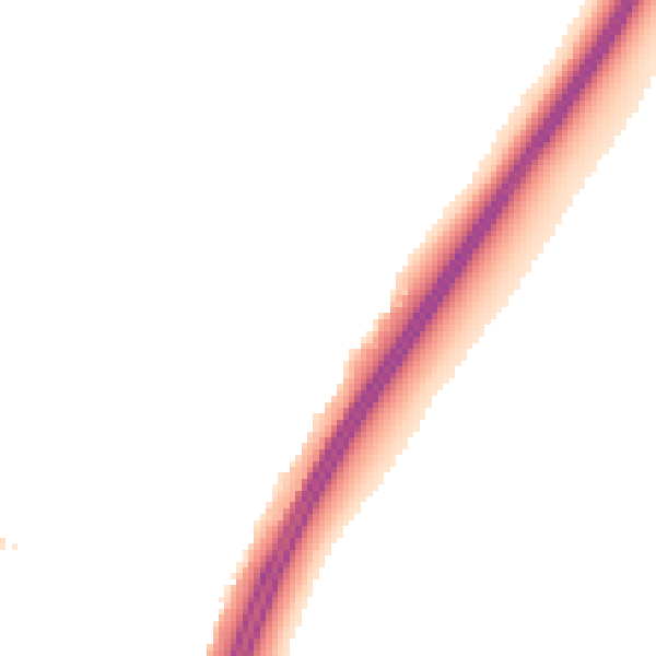 Night-time road noise heatmap for PO8 0PU