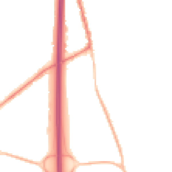 Night-time road noise heatmap for PO8 0RF