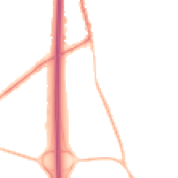 Night-time road noise heatmap for PO8 0RW