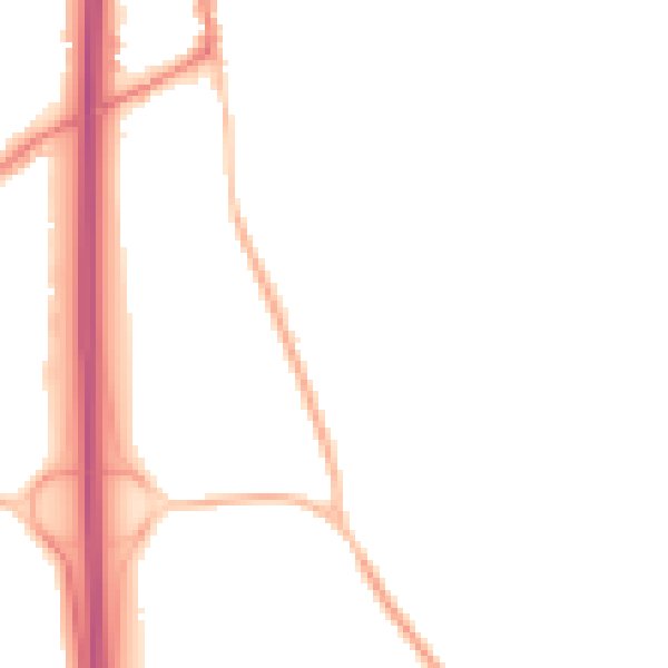 Night-time road noise heatmap for PO8 0UR