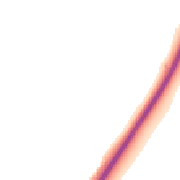 Night-time road noise heatmap for PO8 0WG