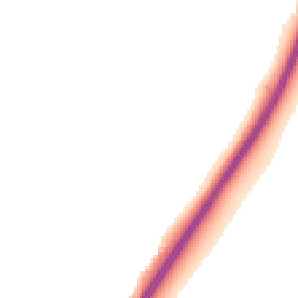 Night-time road noise heatmap for PO8 0WP