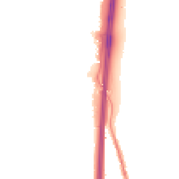 Night-time road noise heatmap for PO8 0YP