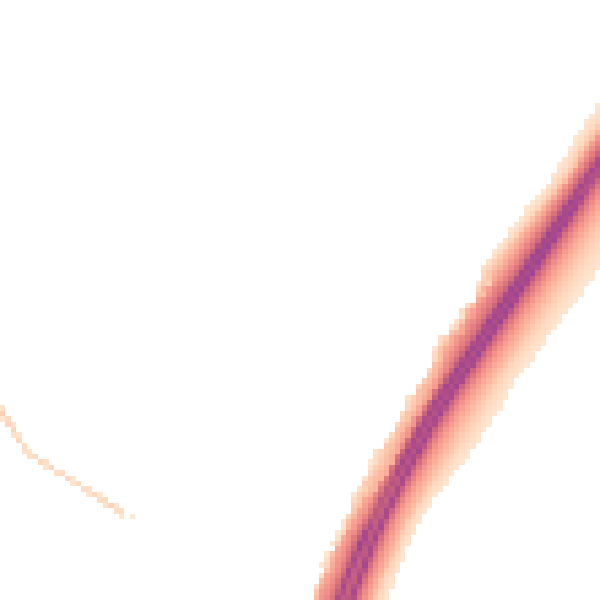 Night-time road noise heatmap for PO8 0YR