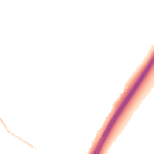 Night-time road noise heatmap for PO8 0ZB