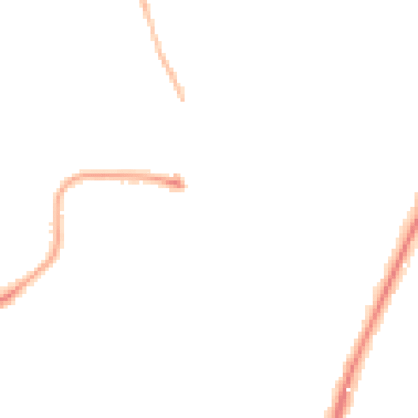 Night-time road noise heatmap for PO8 8NE