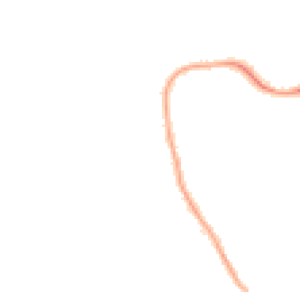 Night-time road noise heatmap for PO8 8QN
