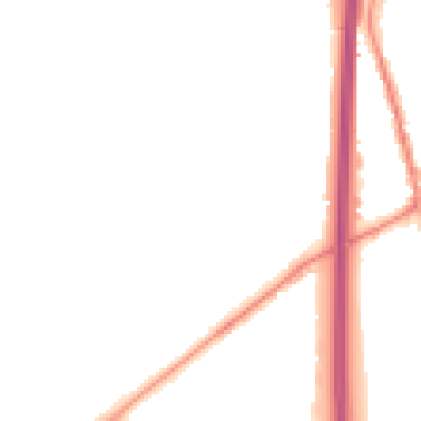 Night-time road noise heatmap for PO8 9LU