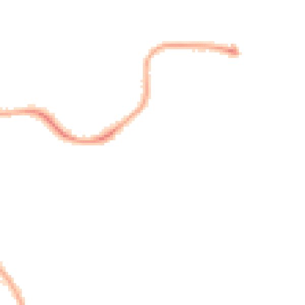 Night-time road noise heatmap for PO8 9UN
