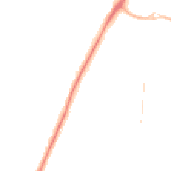 Night-time road noise heatmap for PO8 9WG