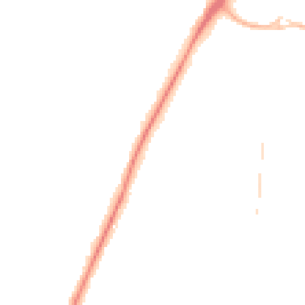 Night-time road noise heatmap for PO8 9WH