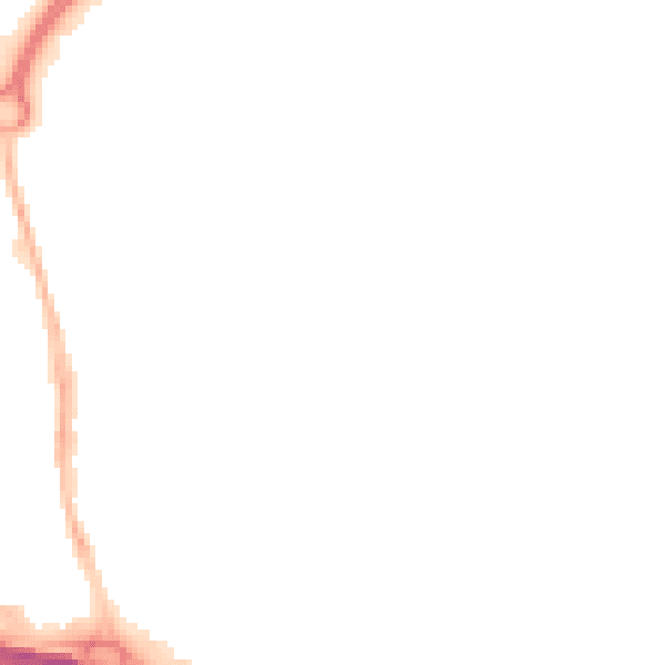 Night-time road noise heatmap for PO9 1AY