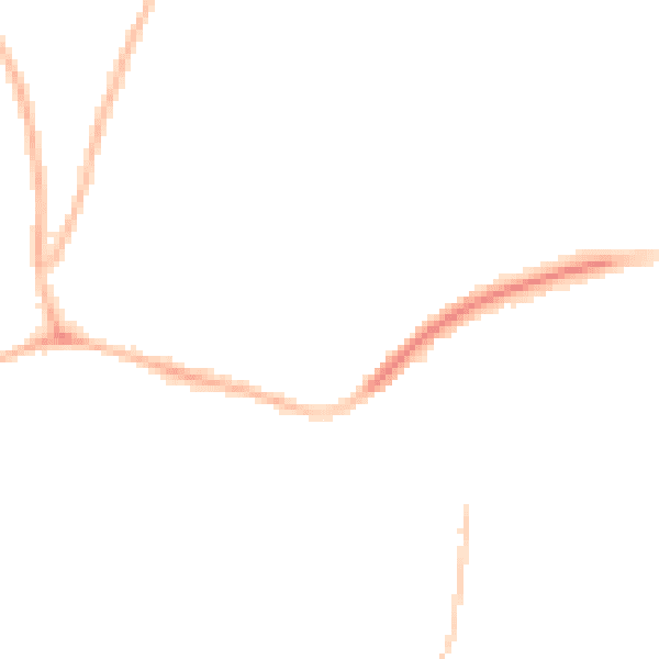 Night-time road noise heatmap for PO9 1DG