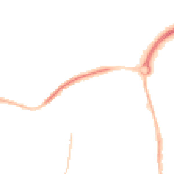 Night-time road noise heatmap for PO9 1DH