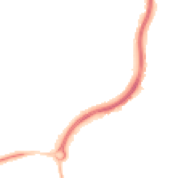 Night-time road noise heatmap for PO9 2FZ
