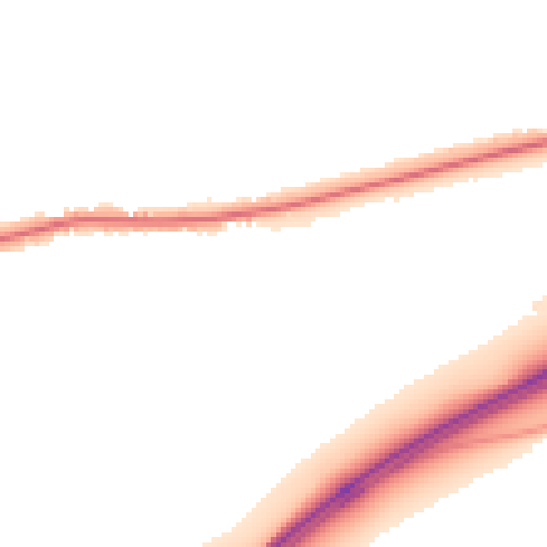 Night-time road noise heatmap for PO9 3LP