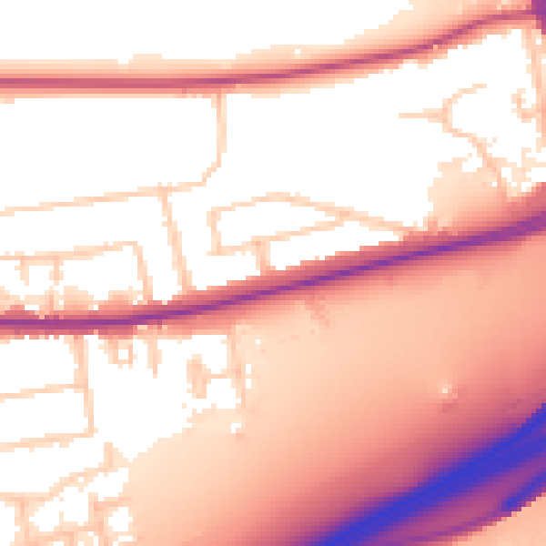 Daytime road noise heatmap for PO9 3LR